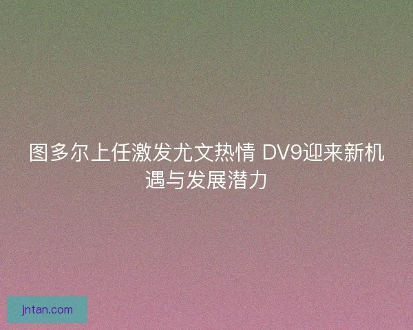 图多尔上任激发尤文热情 DV9迎来新机遇与发展潜力 图多尔上任激发尤文热情 DV9迎来新机遇与发展潜力